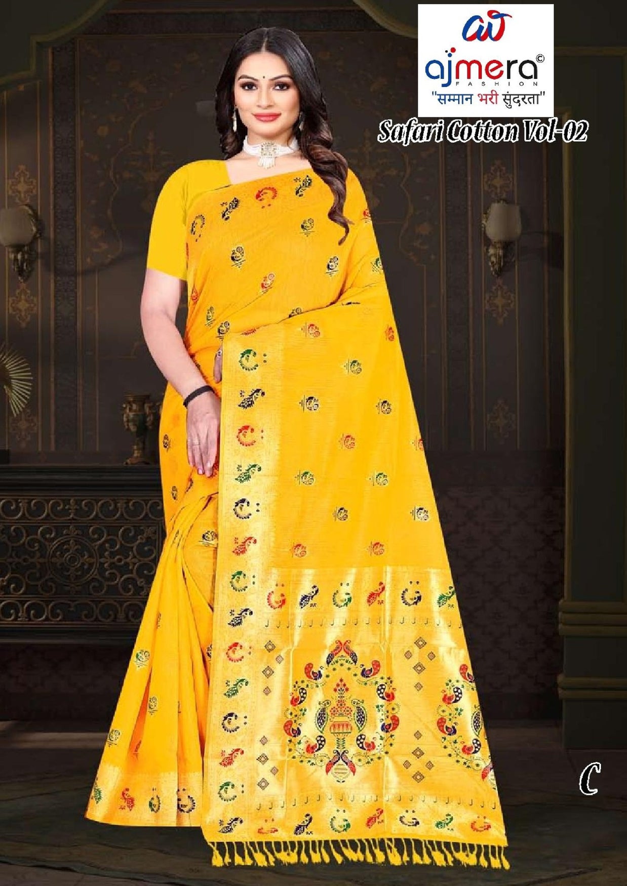 Exclusive Jacquard Silk Saree with Blouse Piece for Premium Cultural Wear | TUL-SAFARI COTTON VOL-02