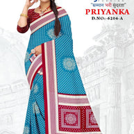 Chic Printed Saree with Blouse Piece for Sophisticated Ethnic Style | GLC-PRIYANKA