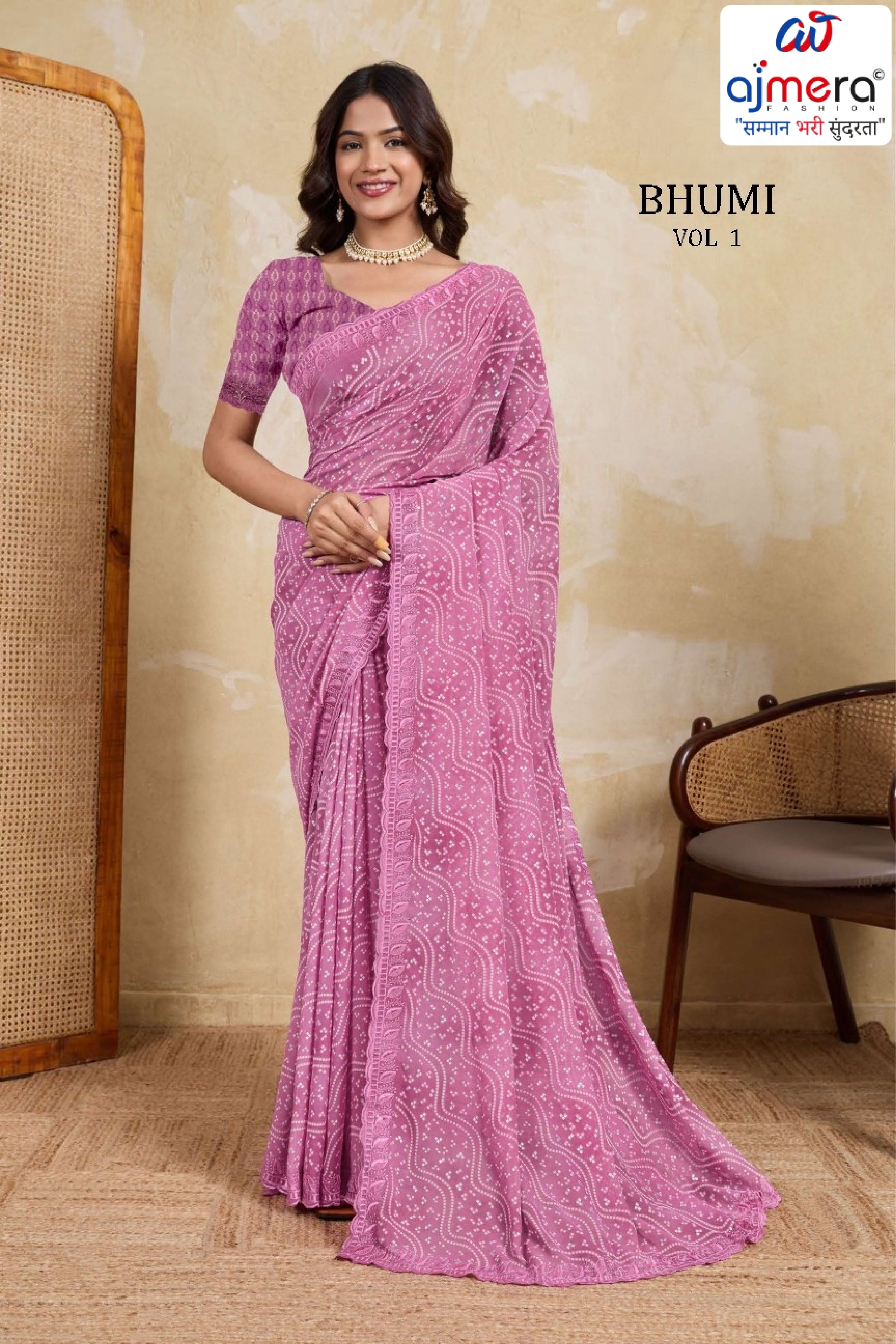 Stylish Printed Saree with Blouse Piece for Traditional Celebrations | RMF-BHUMI VOL-1