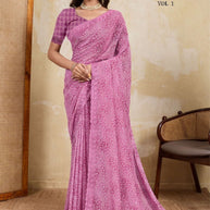 Stylish Printed Saree with Blouse Piece for Traditional Celebrations | RMF-BHUMI VOL-1