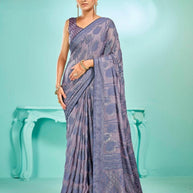 Premium Printed Saree with Matching Blouse Piece for Ethnic Elegance  | RDD-LANDMARK
