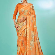 Beautiful Printed Saree with Blouse Piece for Cultural Celebrations  | RDD-TATVAM VOL-03