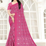 Stylish Printed Saree with Blouse Piece for Traditional Celebrations | PUS-DREAM GIRL-118