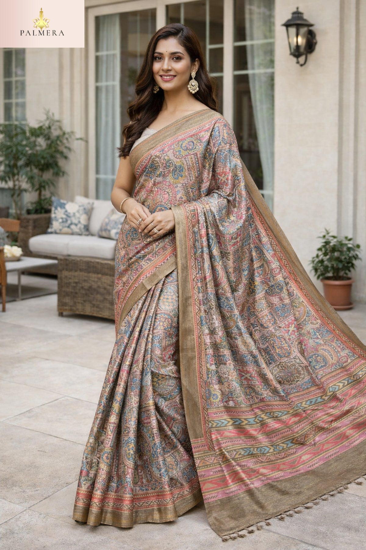 Palmera Saree Wholesaler and Palmera Saree Supplier | ALL-RESHAM JARI VOL-1