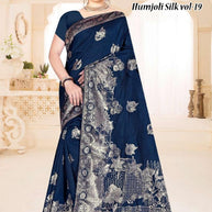 Premium Jacquard Silk Saree With Blouse Piece | TUL-HUMJOLI SILK VOL-19