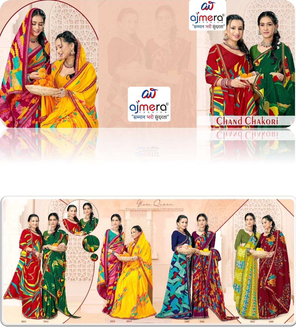 Designer Printed Saree with Blouse Piece for Special Occasions  | SGR-CHAND CHAKORI