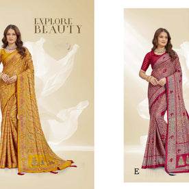 Contemporary Printed Saree with Blouse Piece for Premium Wear | RDD-MRUNALI VOL-2