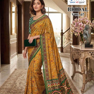 Trendy Printed Saree with Blouse Piece for Women’s Ethnic Wardrobe  | RMF-BRIDAL VOL-7