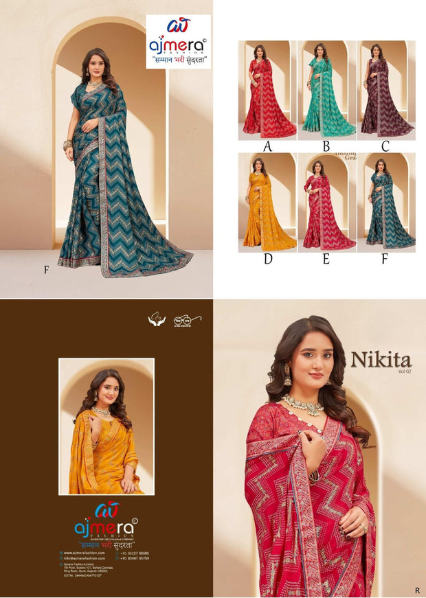 Classic Printed Saree with Blouse Piece for Timeless Traditional Style | RDD-NIKITA VOL-02