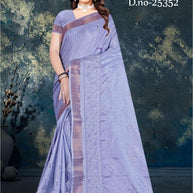 Premium Jacquard Silk Saree with Matching Blouse Piece for Ethnic Celebrations | MTE-25352