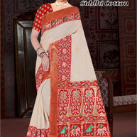 Beautiful Jacquard Silk Saree With Blouse Piece | TUL-SIDDHI COTTON