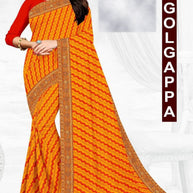 Latest Dyed Matching Saree without Blouse for Premium Ethnic and Traditional Wear | JP-GOLGAPPA