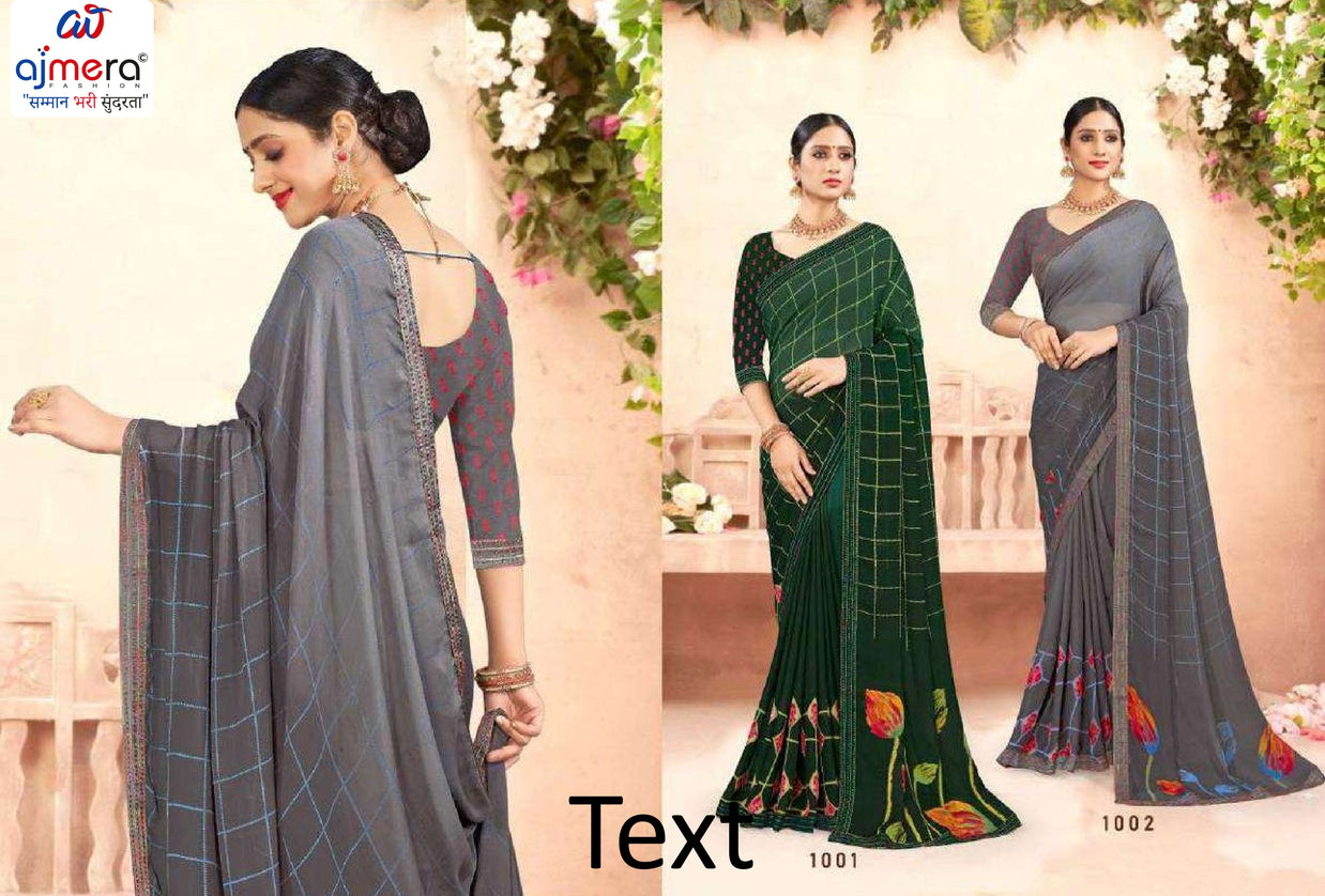Exclusive Printed Saree without Blouse for Elegant Ethnic Look | SGR-RESHMA