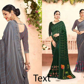 Exclusive Printed Saree without Blouse for Elegant Ethnic Look | SGR-RESHMA