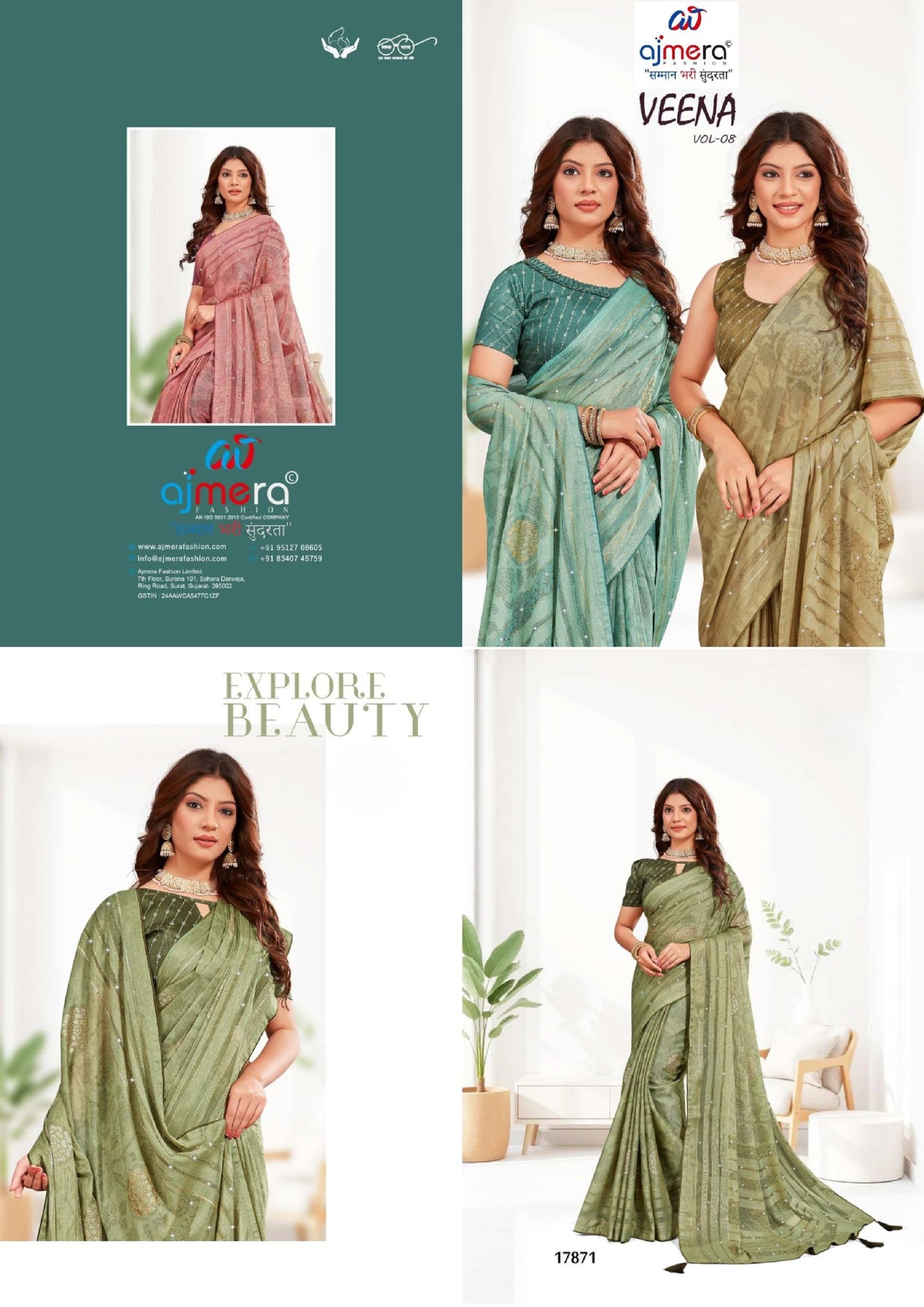 Stylish Printed Saree with Blouse Piece for Traditional Celebrations  | RDD-VEENA VOL-08