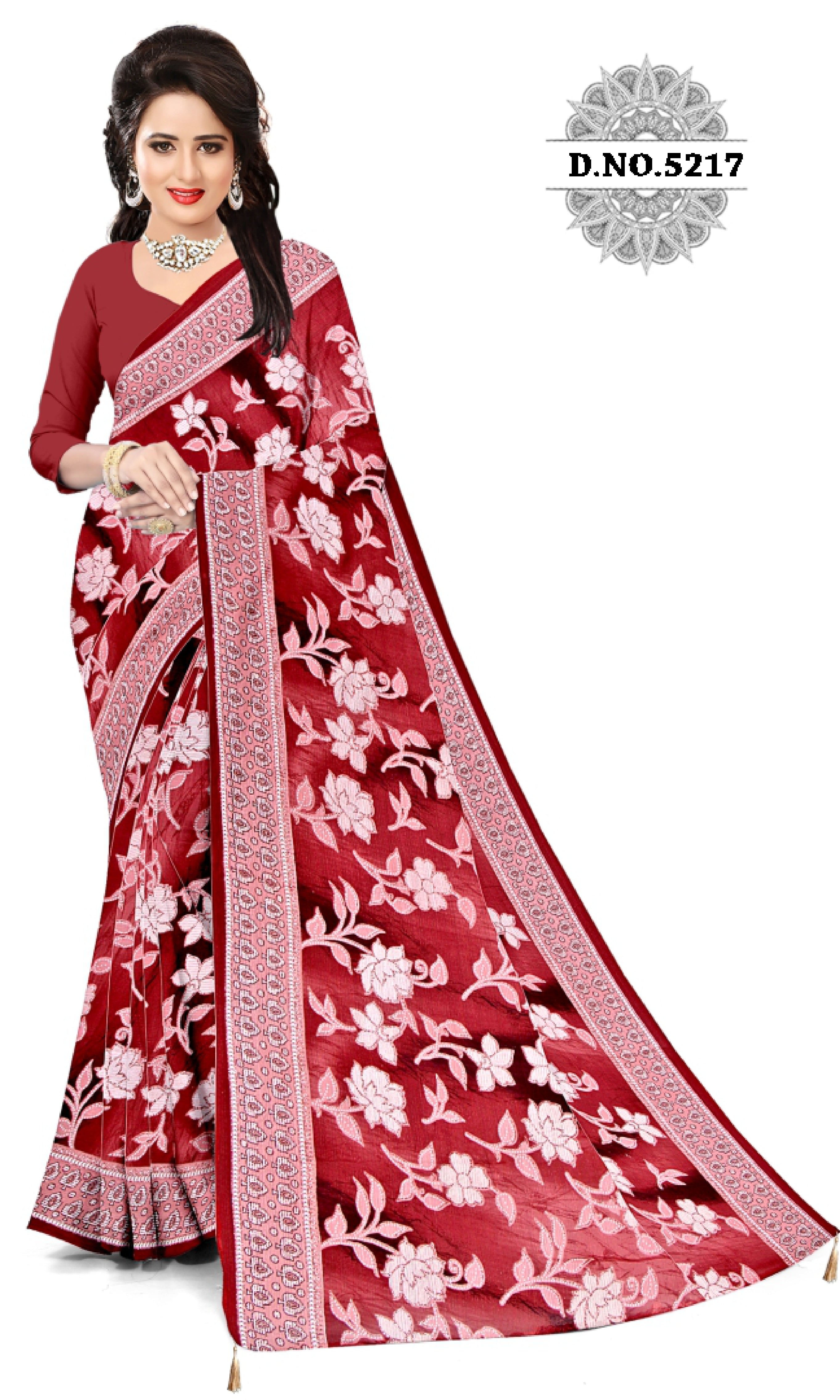 Trendy Printed Saree with Blouse Piece for Women’s Ethnic Wardrobe  | CAS-PURNIMA