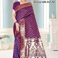 Designer Jacquard Silk Saree with Blouse Piece for Traditional Occasions | TUL-VEERA SILK VOL-20