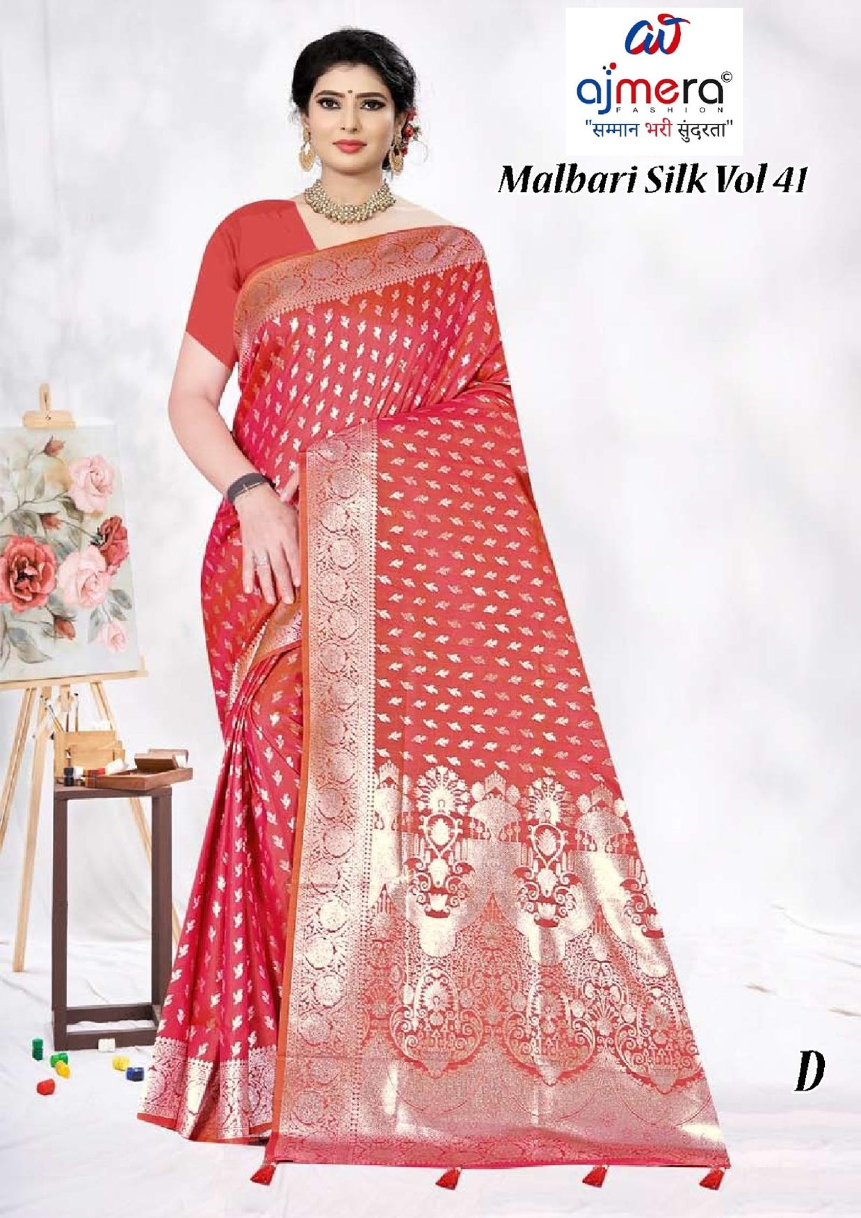 Luxury Jacquard Silk Saree with Blouse Piece for Wedding & Party Wear | TUL-MALBARI SILK VOL-41