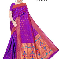 Elegant Jacquard Silk Saree with Designer Blouse Piece for Festive Elegance | DBU-KALANJALI SILK VOL-03