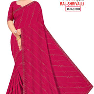 Fandy Factory Rate Dyed Matching Saree with Blouse Piece for Premium Ethnic and Traditional Wear | RAL-SHRIVALLI