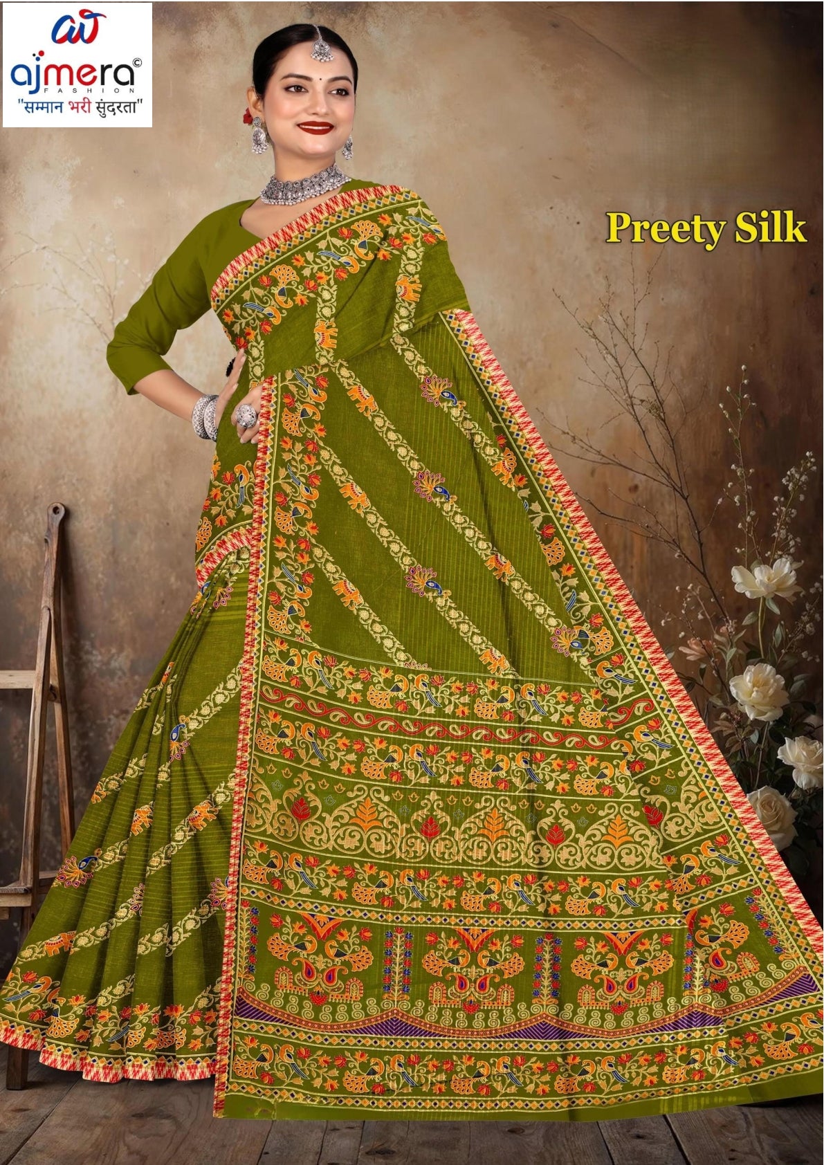 Pure Cotton Saree with Without Blouse for Premium Ethnic and Traditional Wear | TLS-PREETY SILK