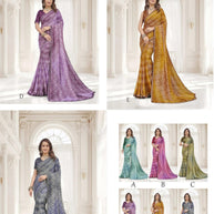 Chic Printed Saree with Blouse Piece for Sophisticated Ethnic Style | RDD-ANKITA