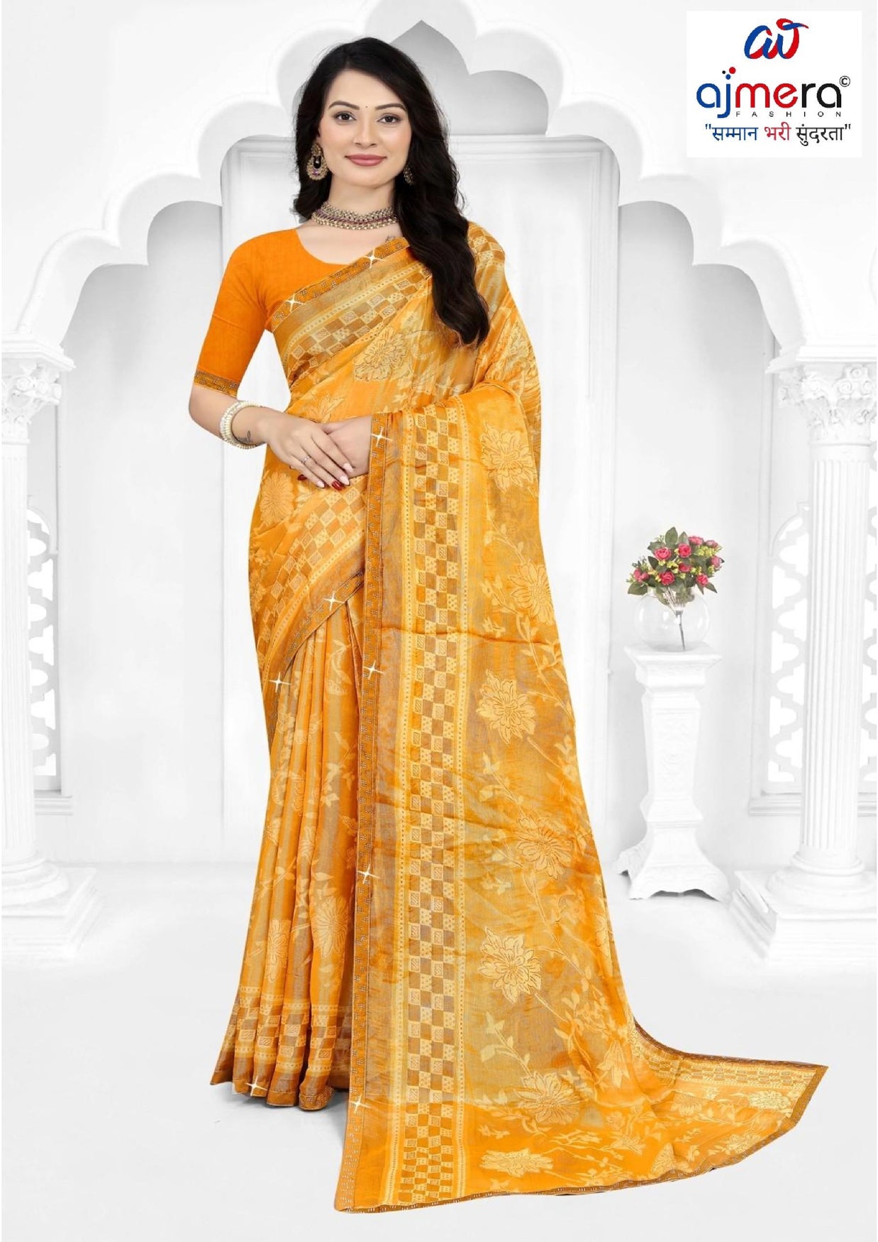 Fashionable Printed Saree with Blouse Piece for Festive Collection | TTS-HEENA VOL-28