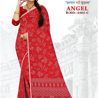 Trendy Printed Saree with Blouse Piece for Women’s Ethnic Wardrobe  | GLC-ANGEL
