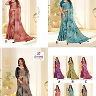 Designer Printed Saree with Blouse Piece for Special Occasions  | RDD-MARTINI