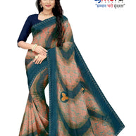 Weightless Print Loose Saree without Blouse for Premium Ethnic and Traditional Wear | APAR-BMW