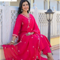 Designer Embroidered Pakistani Suit Set for Women | FSP-K2854