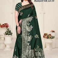 Traditional Jacquard Silk Saree With Blouse Piece | TUL-HUMJOLI SILK VOL-24