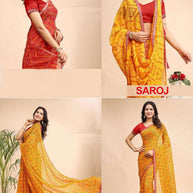 Premium Printed Saree without Blouse for Ethnic Elegance | JS-SAROJ