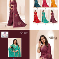 Fashionable Printed Saree with Blouse Piece for Festive Collection | RDD-NIKITA VOL-03