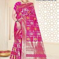 Rich Jacquard Silk Saree with Blouse Piece for Sophisticated Ethnic Style | TUL-PREM PAKHI SILK VOL-02