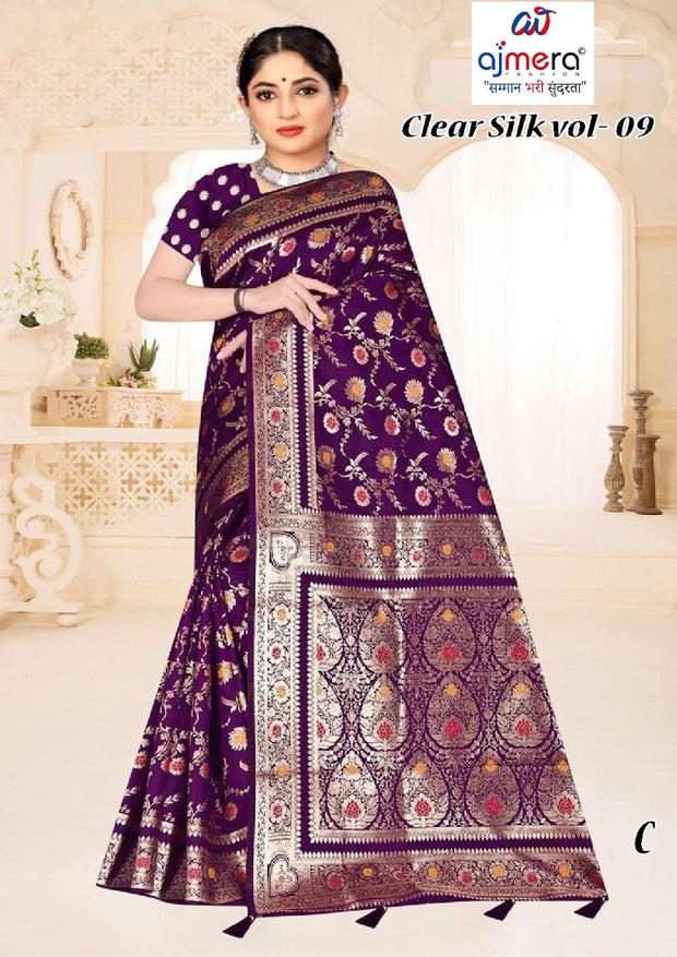 Refined Craft Jacquard Silk Saree With Blouse Piece | TUL-CLEAR SILK VOL-09