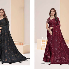 Contemporary Printed Saree with Blouse Piece for Premium Wear  | RDD-YUKTI VOL-60