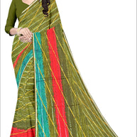 Premium Printed Saree with Matching Blouse Piece for Ethnic Elegance  | CAS-ANOKHEE