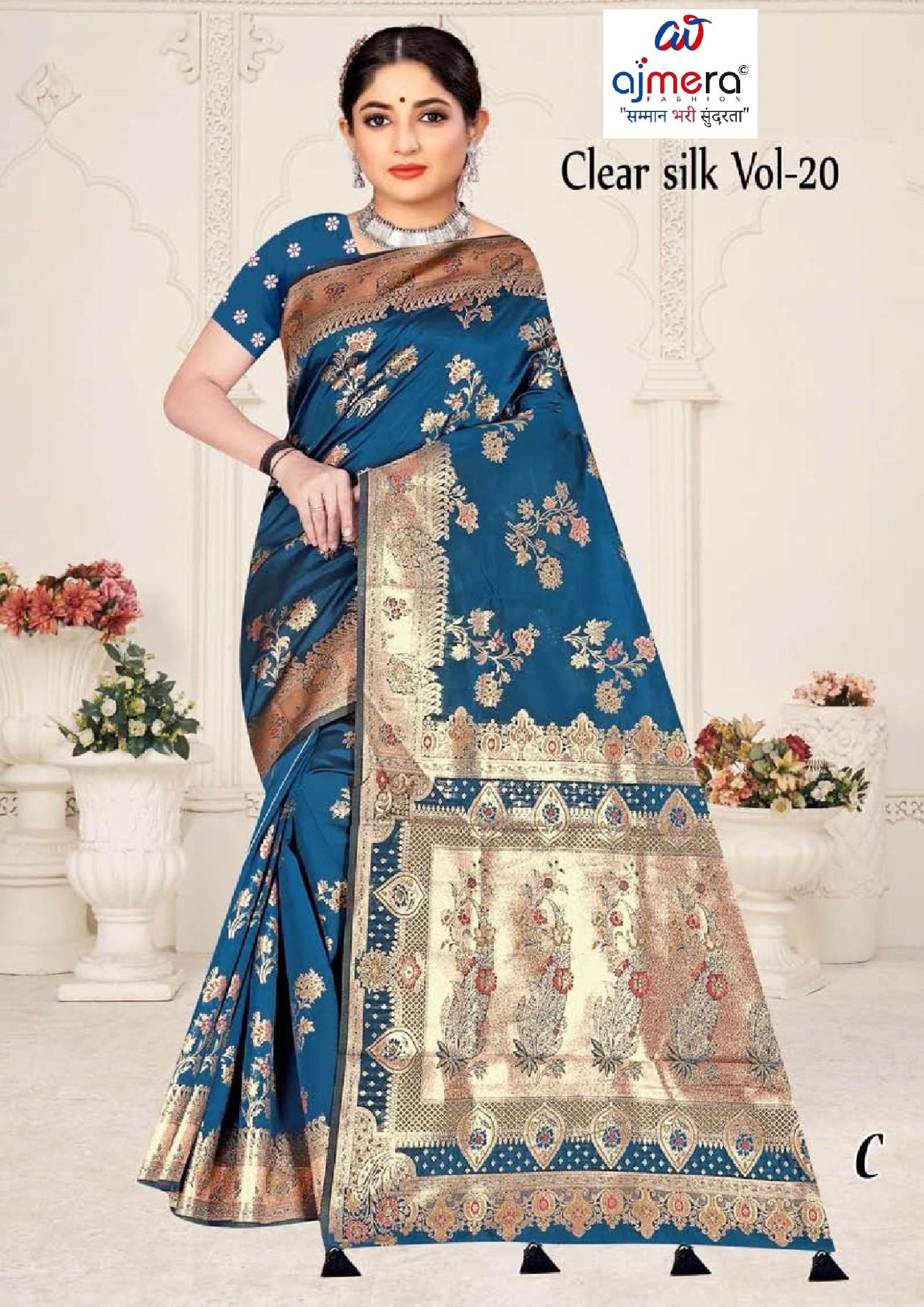 Designer Jacquard Silk Saree with Blouse Piece for Traditional Occasions | TUL-CLEAR SILK VOL-20