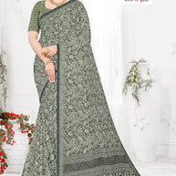 Designer Printed Saree with Blouse Piece for Special Occasions  | SSR-MUNNI
