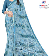 Weightless Print Loose Saree with Blouse for Premium Ethnic and Traditional Wear | CAS-DELHI SWEET