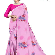 Georgette Print Loose Saree with Blouse for Premium Ethnic and Traditional Wear | TD-COCONUT