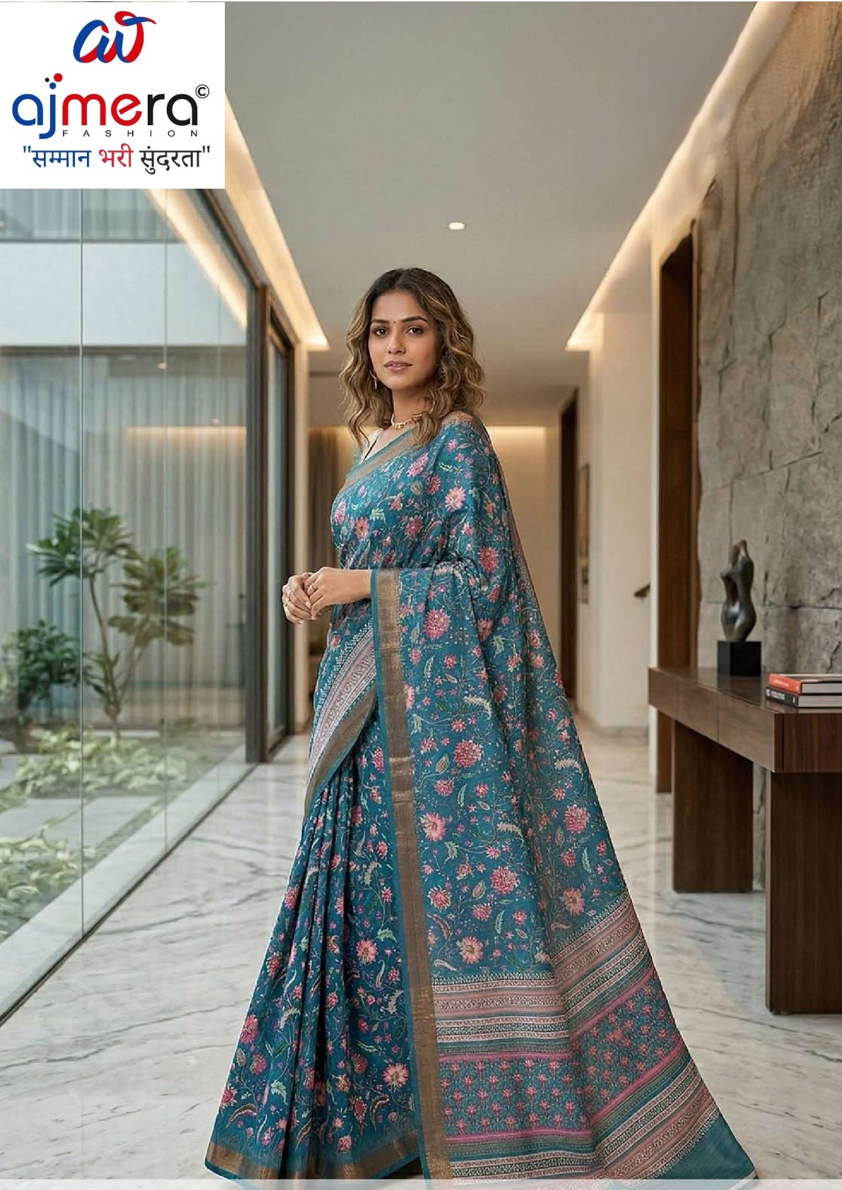 Fashionable Printed Saree with Blouse Piece for Festive Collection | RMF-BAHURANI VOL-3