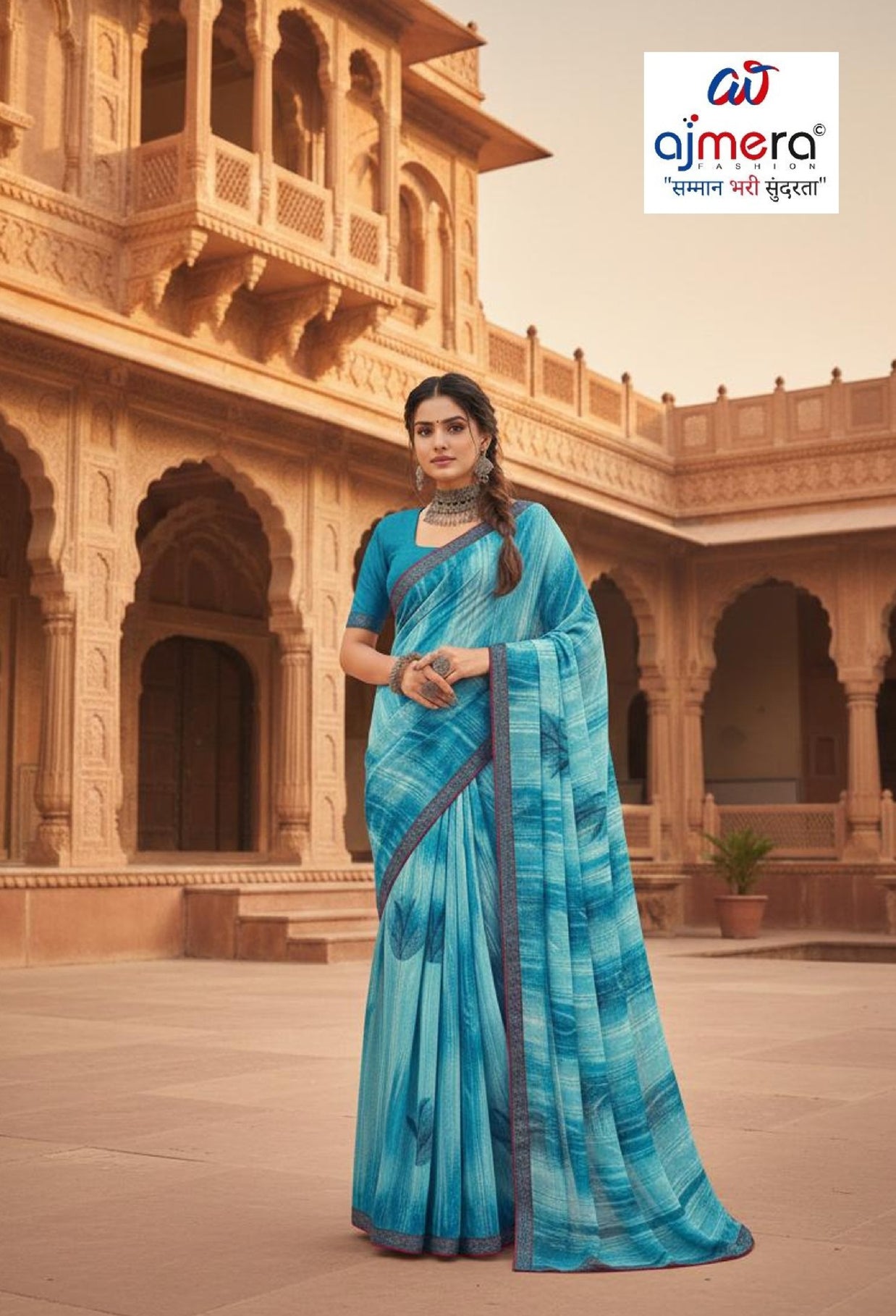 Stylish Printed Saree with Blouse Piece for Traditional Celebrations | PRM-MALDEEP