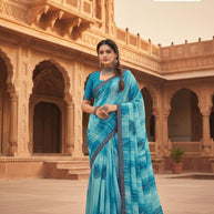 Stylish Printed Saree with Blouse Piece for Traditional Celebrations | PRM-MALDEEP