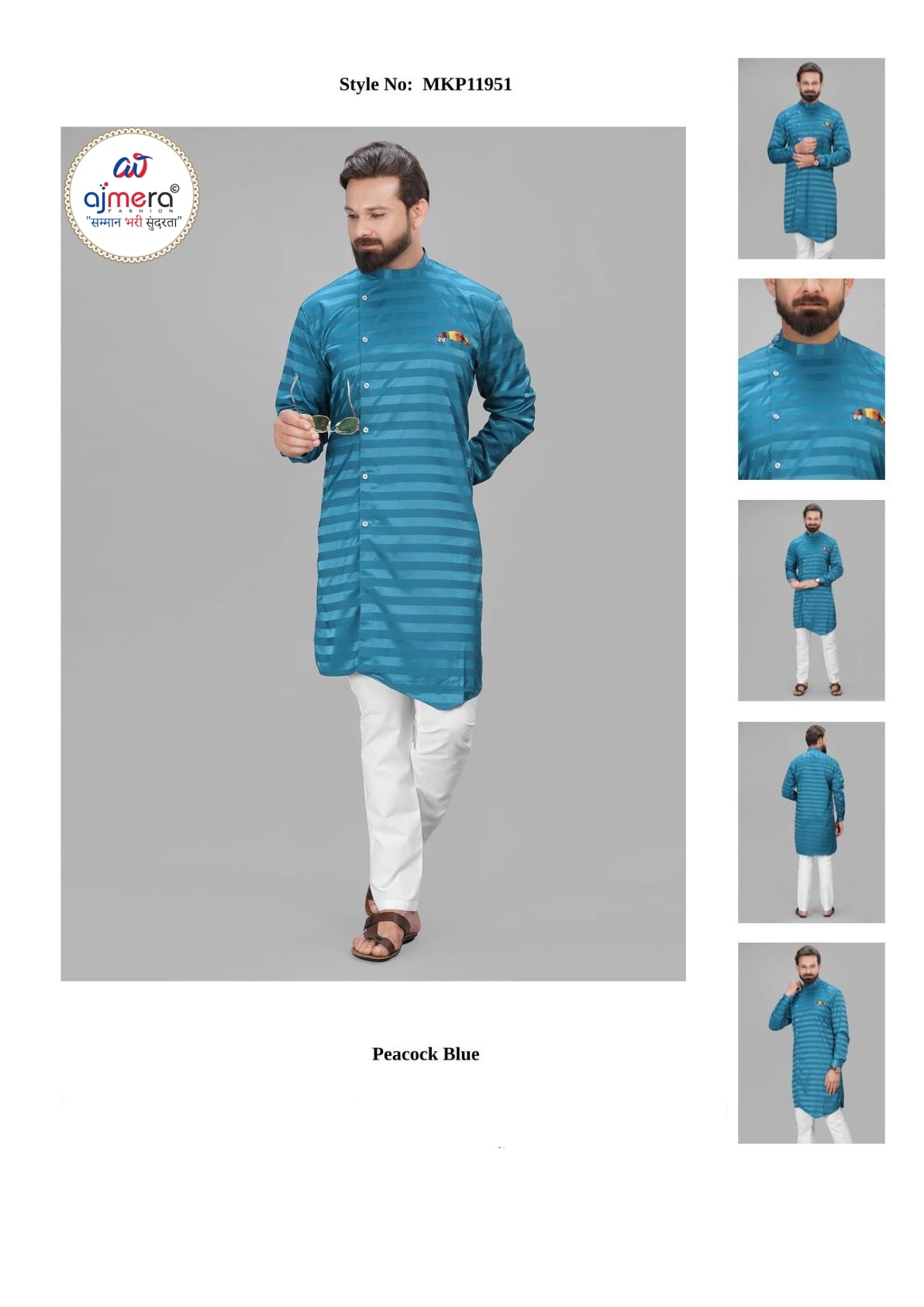 Premium Men's Kurta & Payjama for Wedding & Festive Wear | SNA-MKP11951