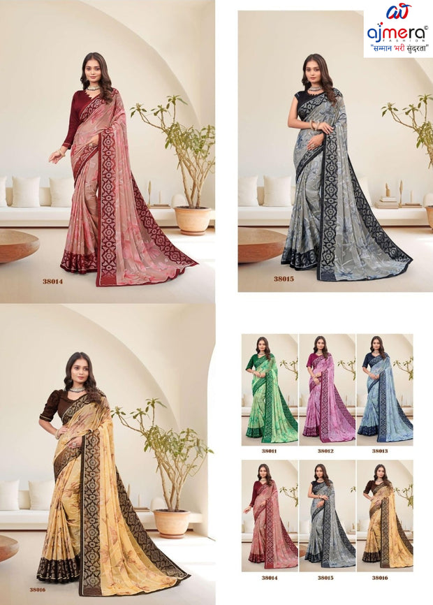 Stylish Printed Saree with Blouse Piece for Traditional Celebrations | RDD-SAPPHIRE VOL-2