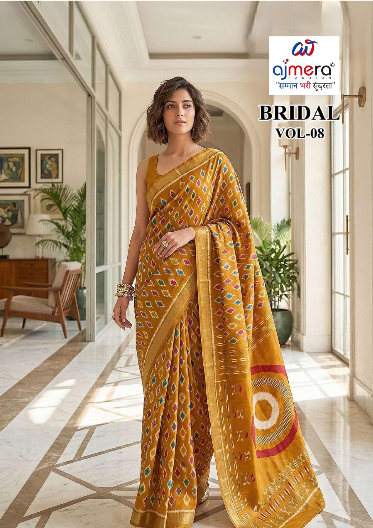 Classic Printed Saree with Blouse Piece for Timeless Traditional Style  | RMF-BRIDAL VOL-8