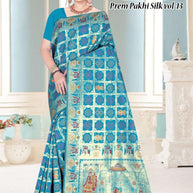 Luxury Jacquard Silk Saree with Blouse Piece for Wedding & Party Wear | TUL-PREM PAKHI SILK VOL-13