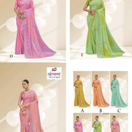 Chic Printed Saree with Blouse Piece for Sophisticated Ethnic Style  | RDD-BHUMIKA